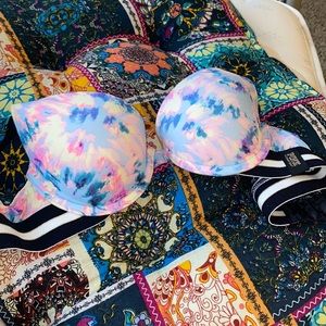 pink pushup bra padded